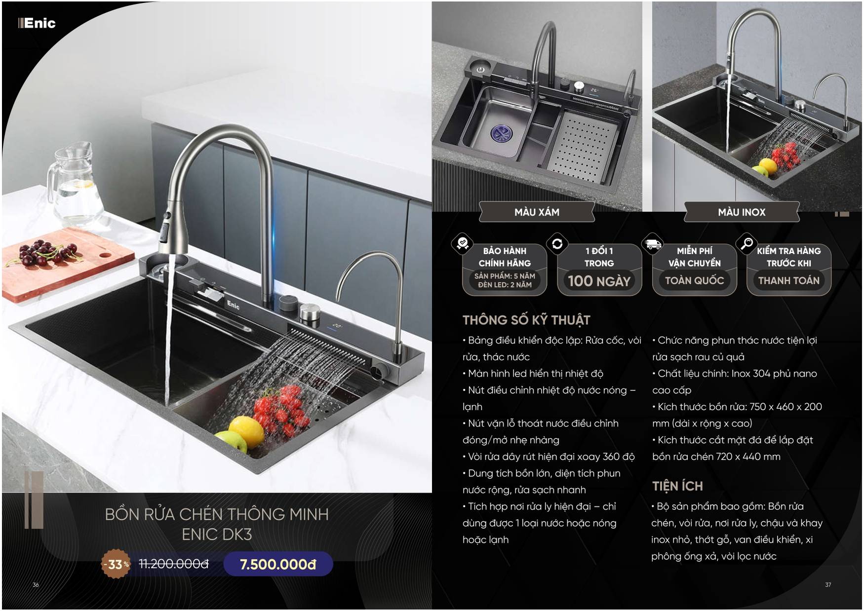 Bảng giá và Catalogue Thiết bị nhà bếp ENIC tại Bình Dương /Page 18